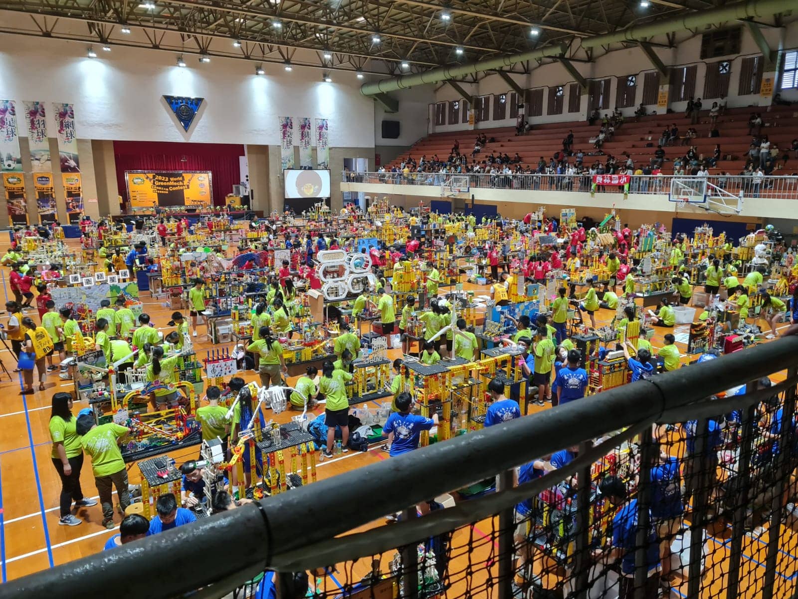 International World GreenMech robotics competition arena in Taiwan