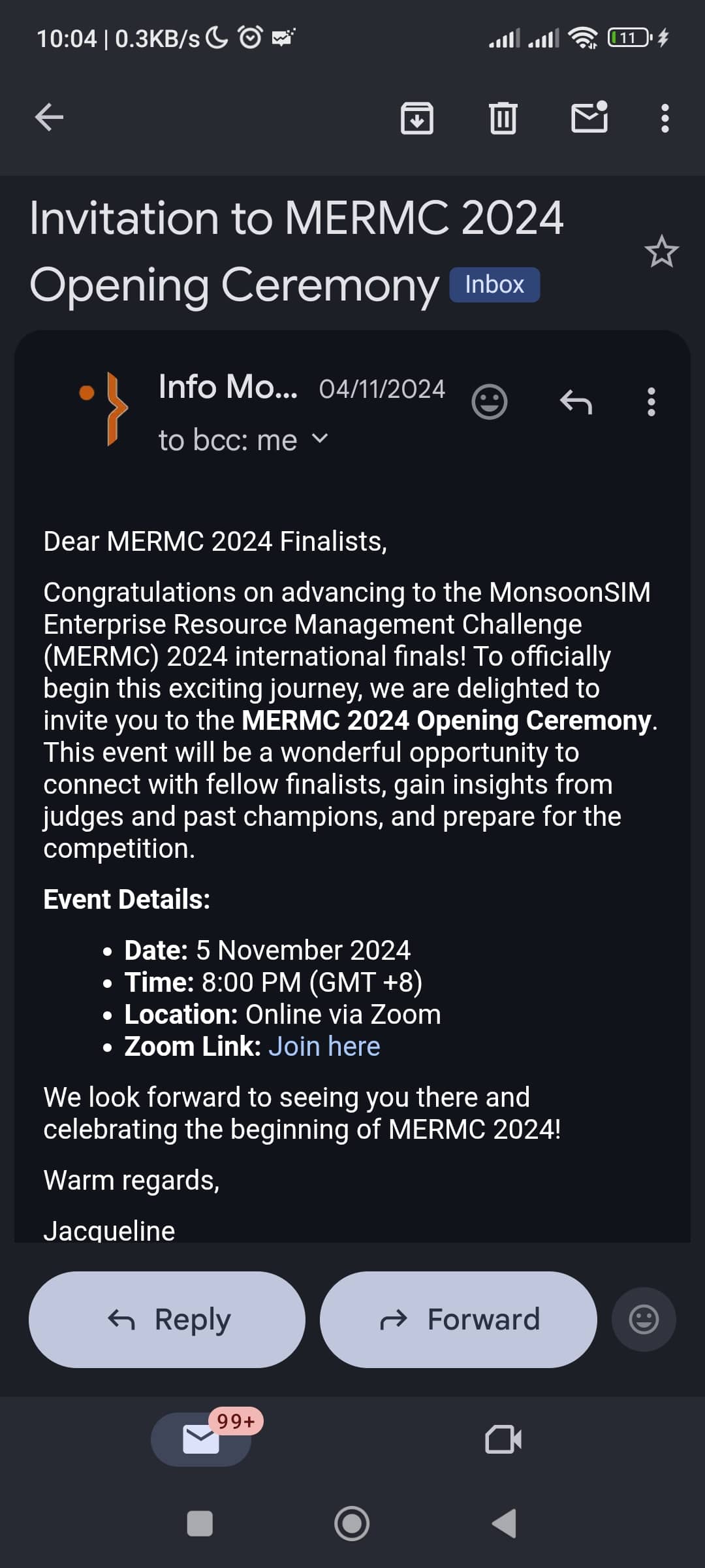 MERMC international finals invitation sent to Victoria